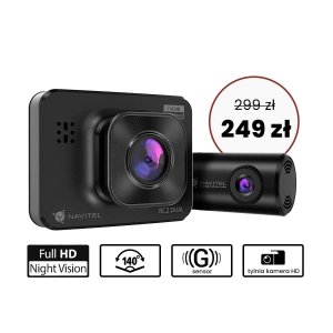 Wideorejestrator NAVITEL RC2 DUAL - Przód i tył