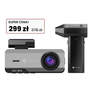 Wideorejestrator NAVITEL R37 GPS + dmuchawa samochodowa TF2
