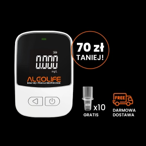  Alkomat ALCOLIFE S3 Mini  + 10 ustników GRATIS