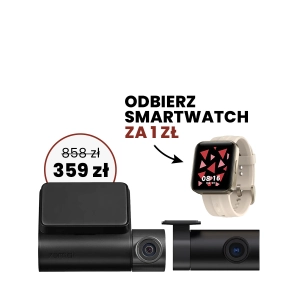 Wideorejestrator A200 z tylną kamerą + Zegarek Maimo Watch FLOW cream