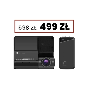 Wideorejestrator NAVITEL RS985 GPS + Tylna kamera + powerbank 