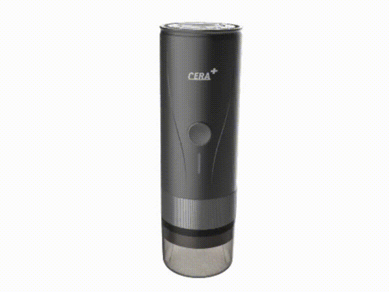 CERA+ PCM04A - animowana prezentacja obrotowa przenośnego ekspresu