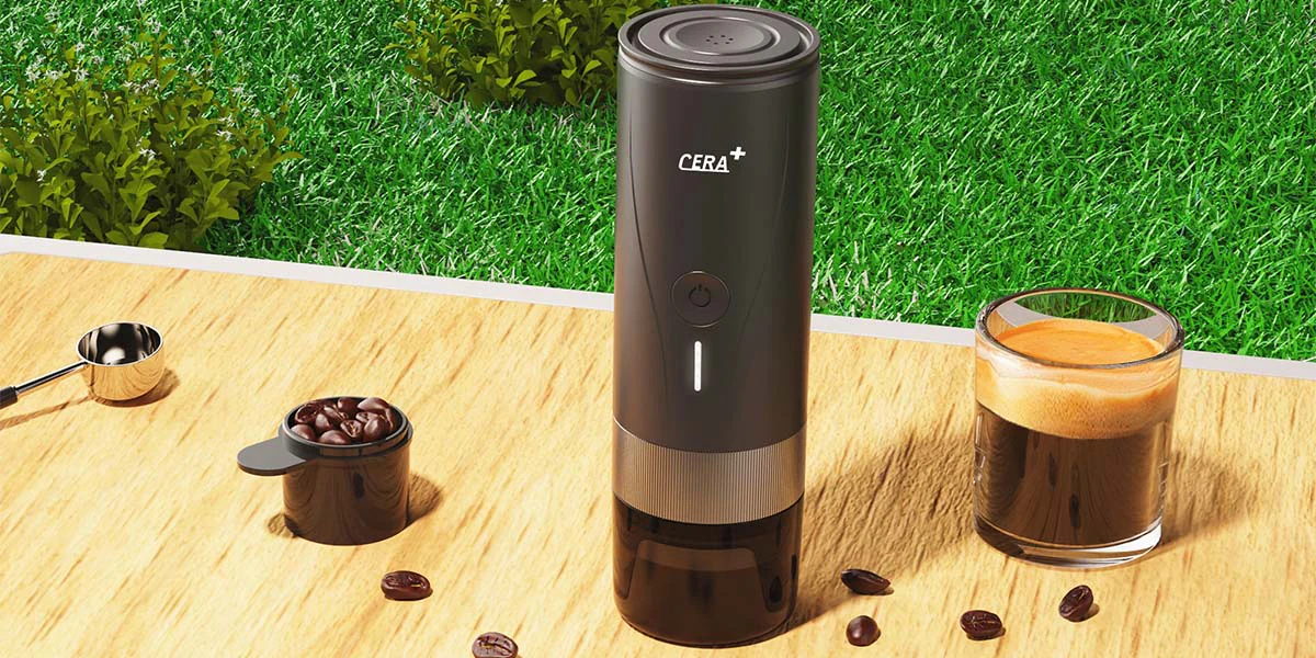 CERA+ PCM04A - ekspres i gotowe espresso podczas użytkowania na zewnątrz