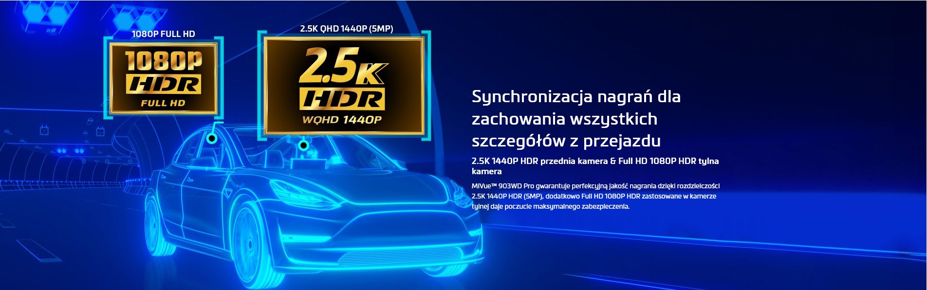 Jakość nagrań Mio MiVue 903WD PRO